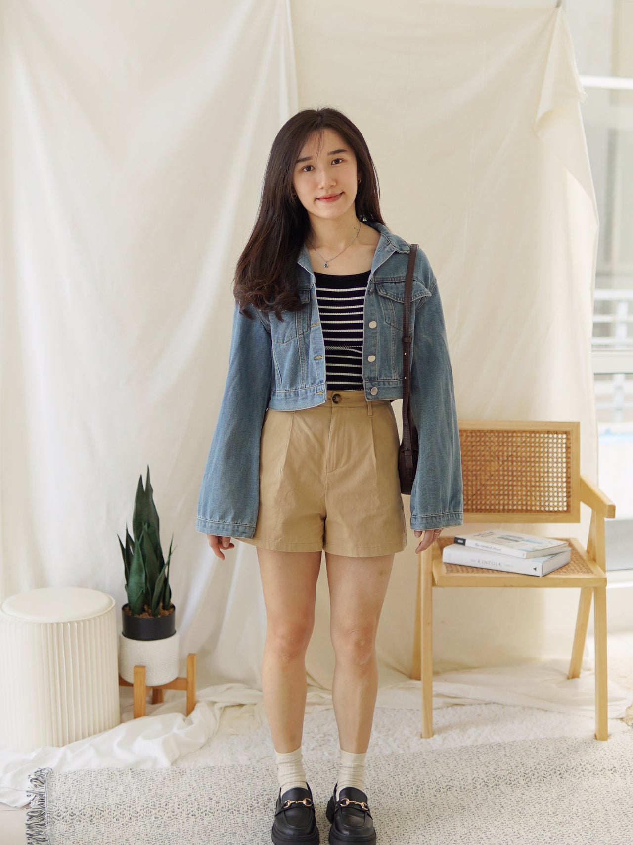 Khaki Alined Short