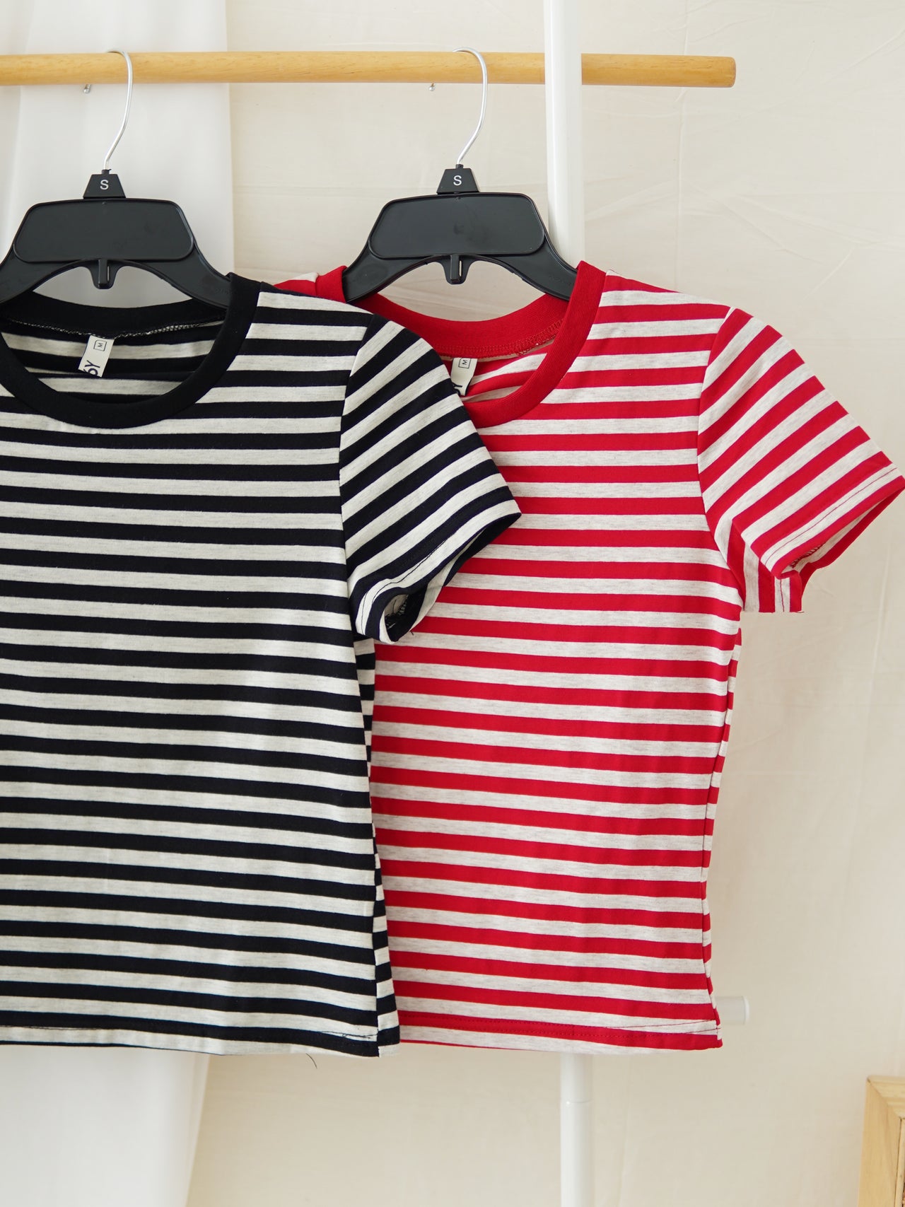 ROUND STRIPE SHORT TEE