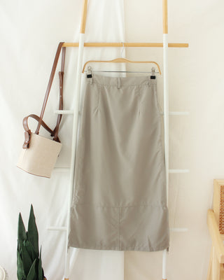 Grey Cargo Skirt