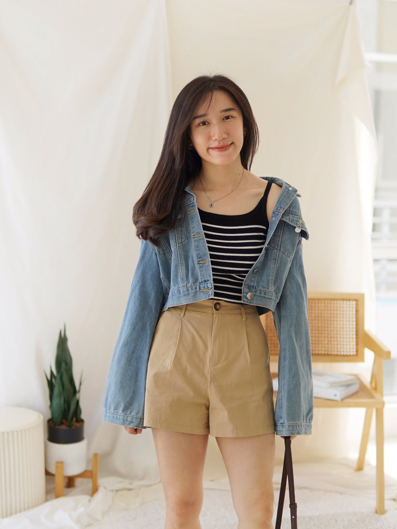 Khaki Alined Short