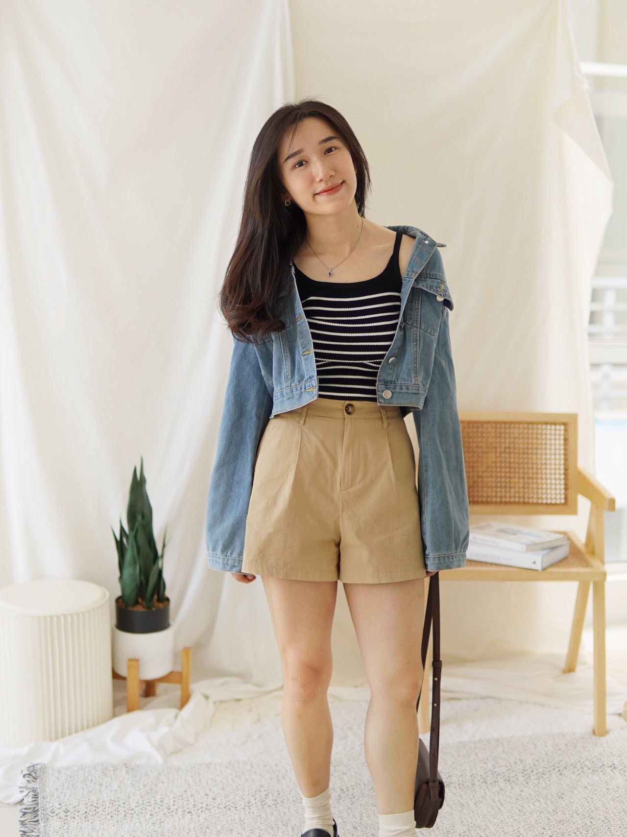 Khaki Alined Short