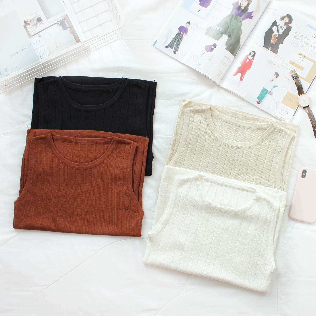 Rib Sleeveless Top - LovelyMadness Clothing Malaysia