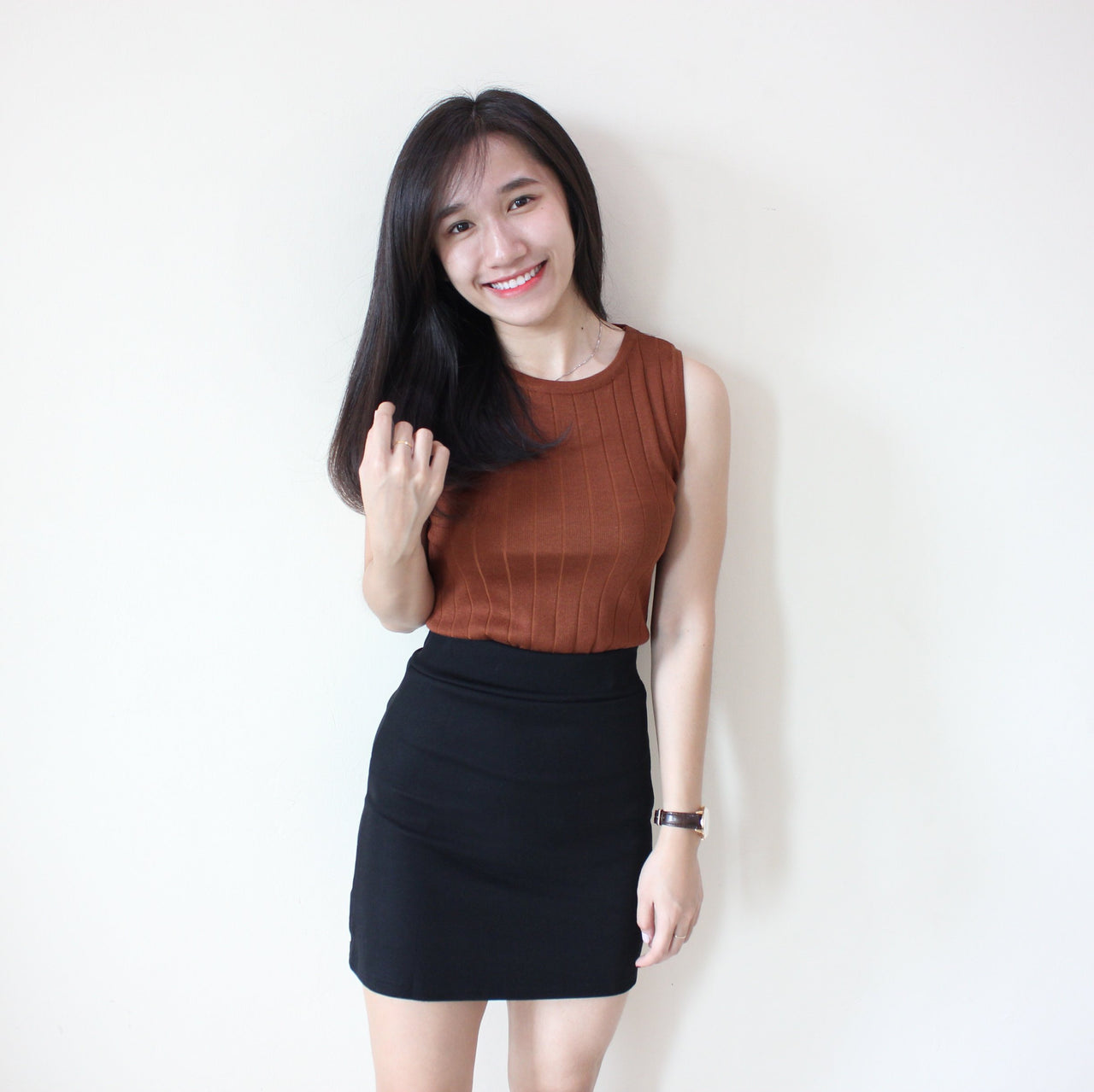 Rib Sleeveless Top - LovelyMadness Clothing Malaysia
