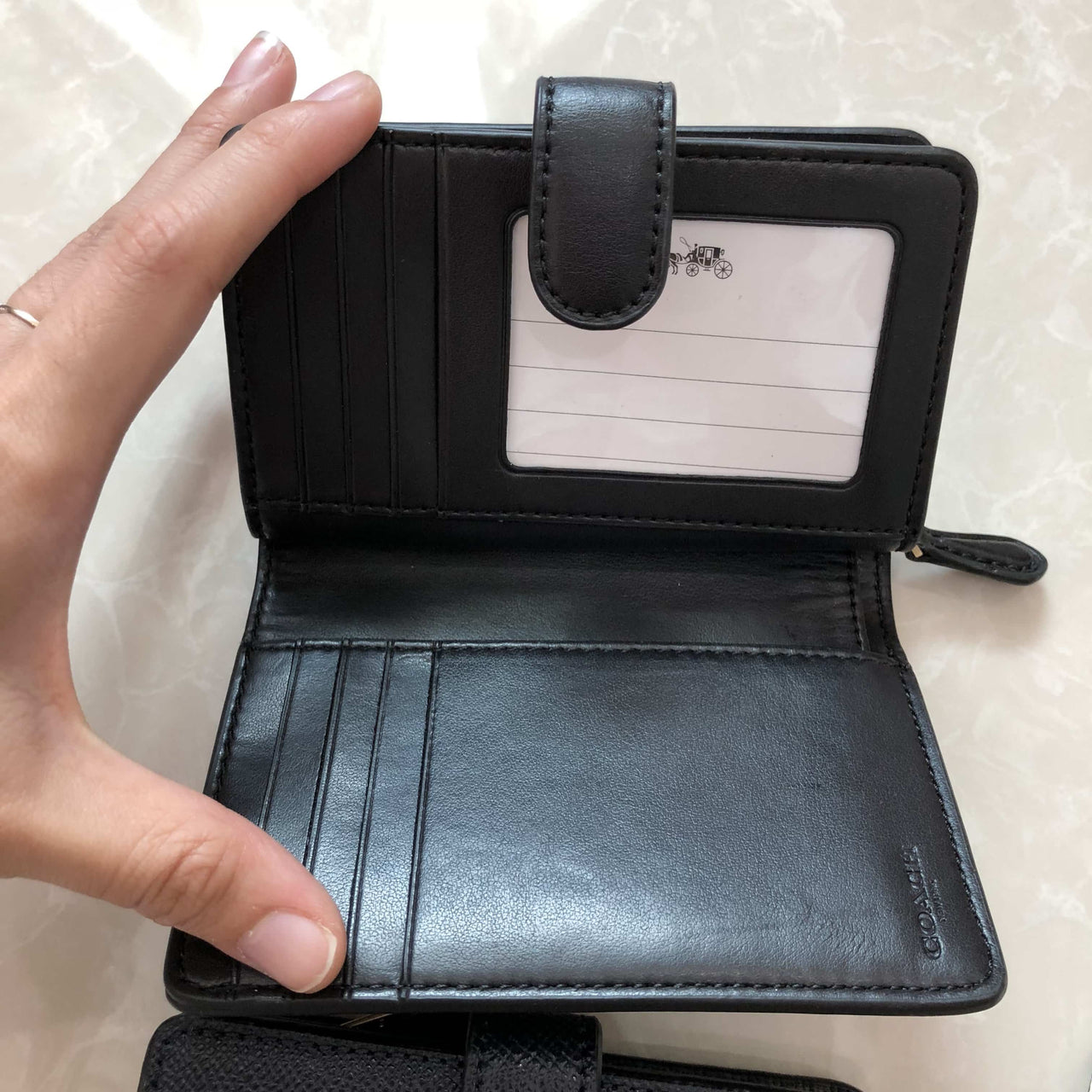 COACH CROSSGRAIN MEDIUM CORNER ZIP WALLET - LovelyMadness Clothing Malaysia