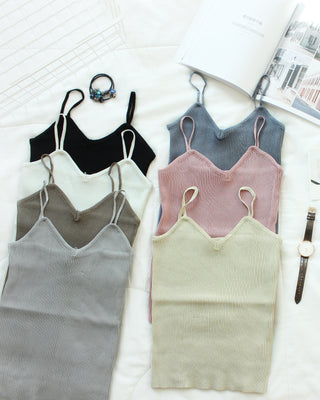 Rib Spaghetti Tank - LovelyMadness Clothing Malaysia