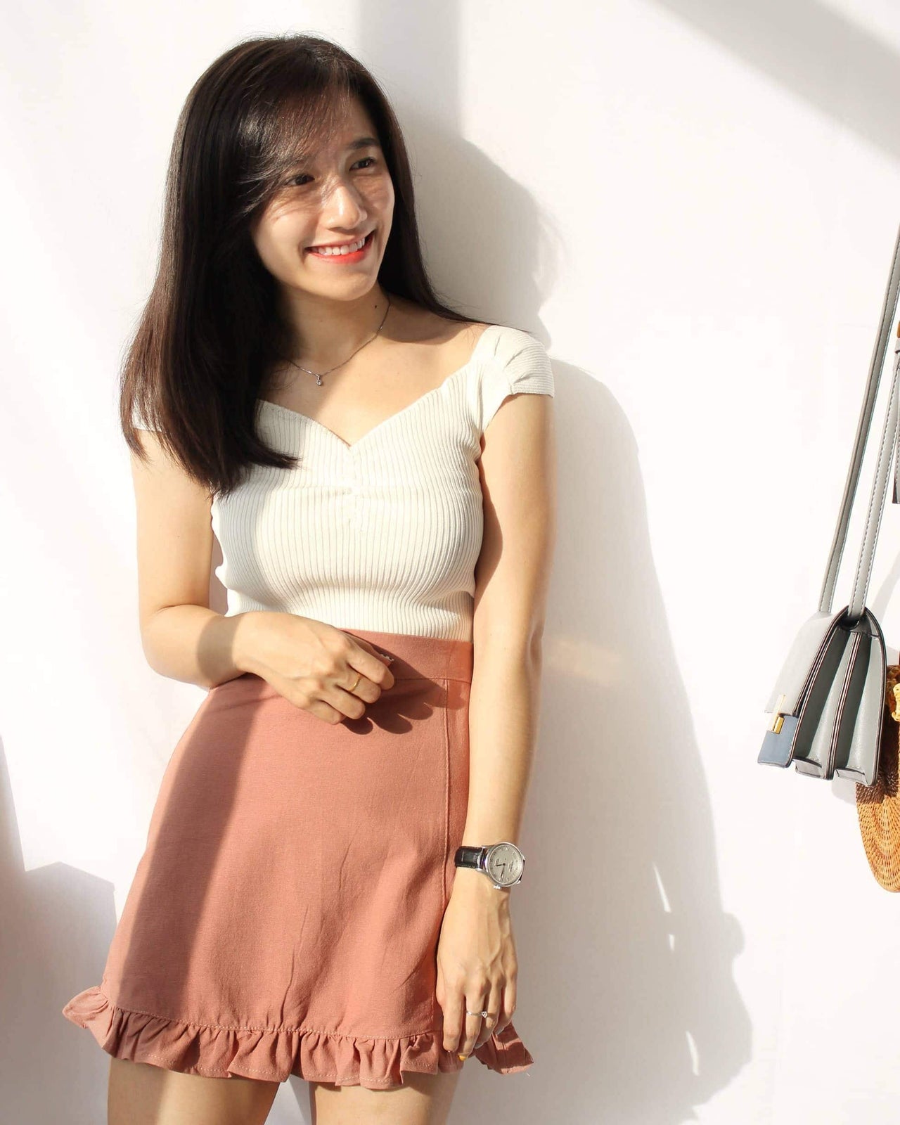 Truffle A Lined Skirt - LovelyMadness Clothing Malaysia