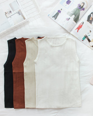 Rib Sleeveless Top - LovelyMadness Clothing Malaysia
