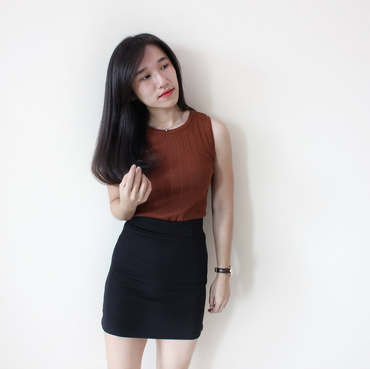 Rib Sleeveless Top - LovelyMadness Clothing Malaysia