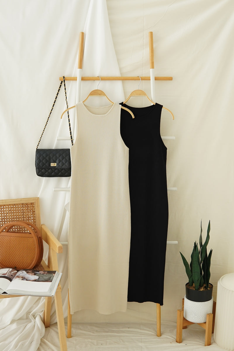 GRACE COLUMN KNIT DRESS - LovelyMadness Clothing Malaysia