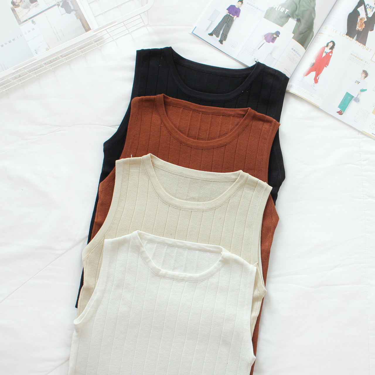 Rib Sleeveless Top - LovelyMadness Clothing Malaysia