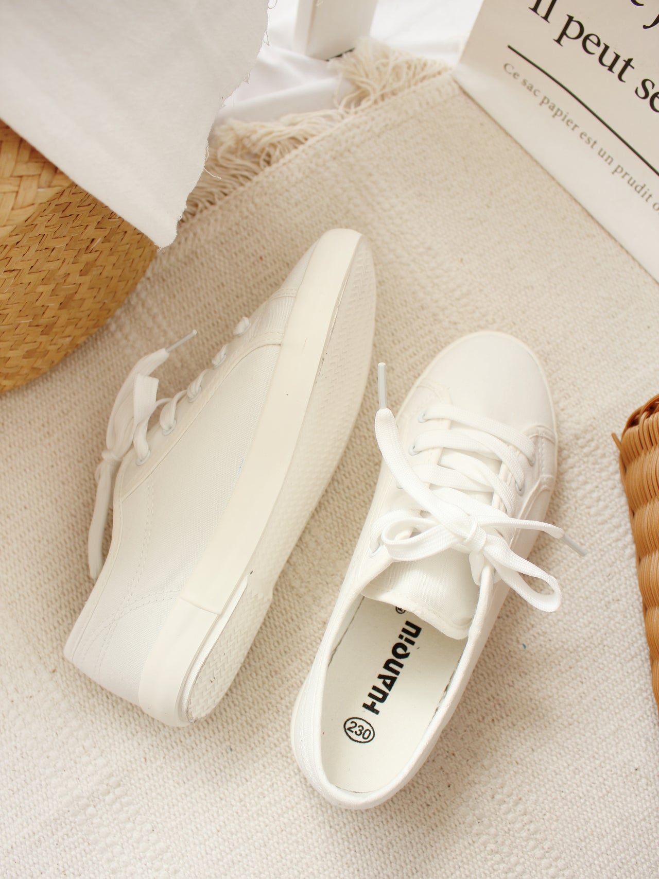 Minimal White Sneaker - LovelyMadness Clothing Online Fashion Malaysia