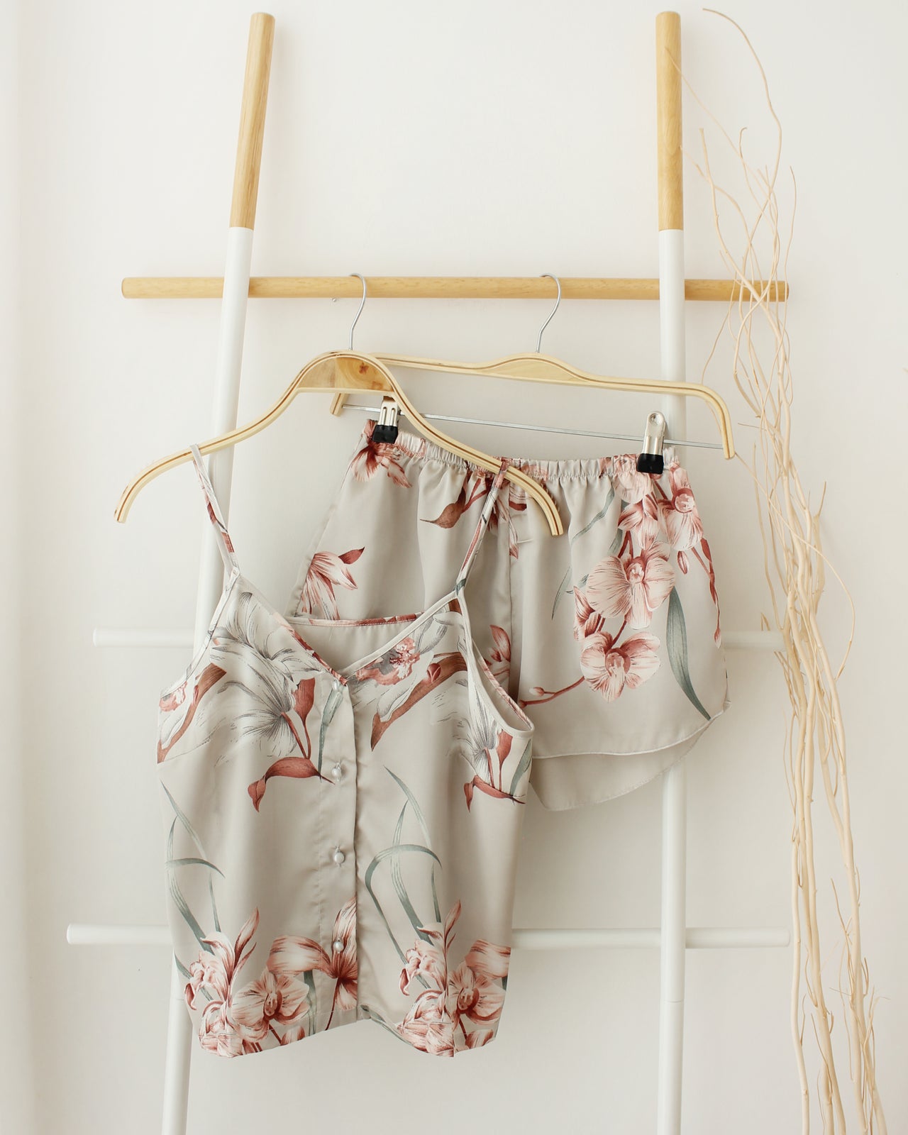 Floral Print Pyjamas - LovelyMadness Clothing Online Fashion Malaysia