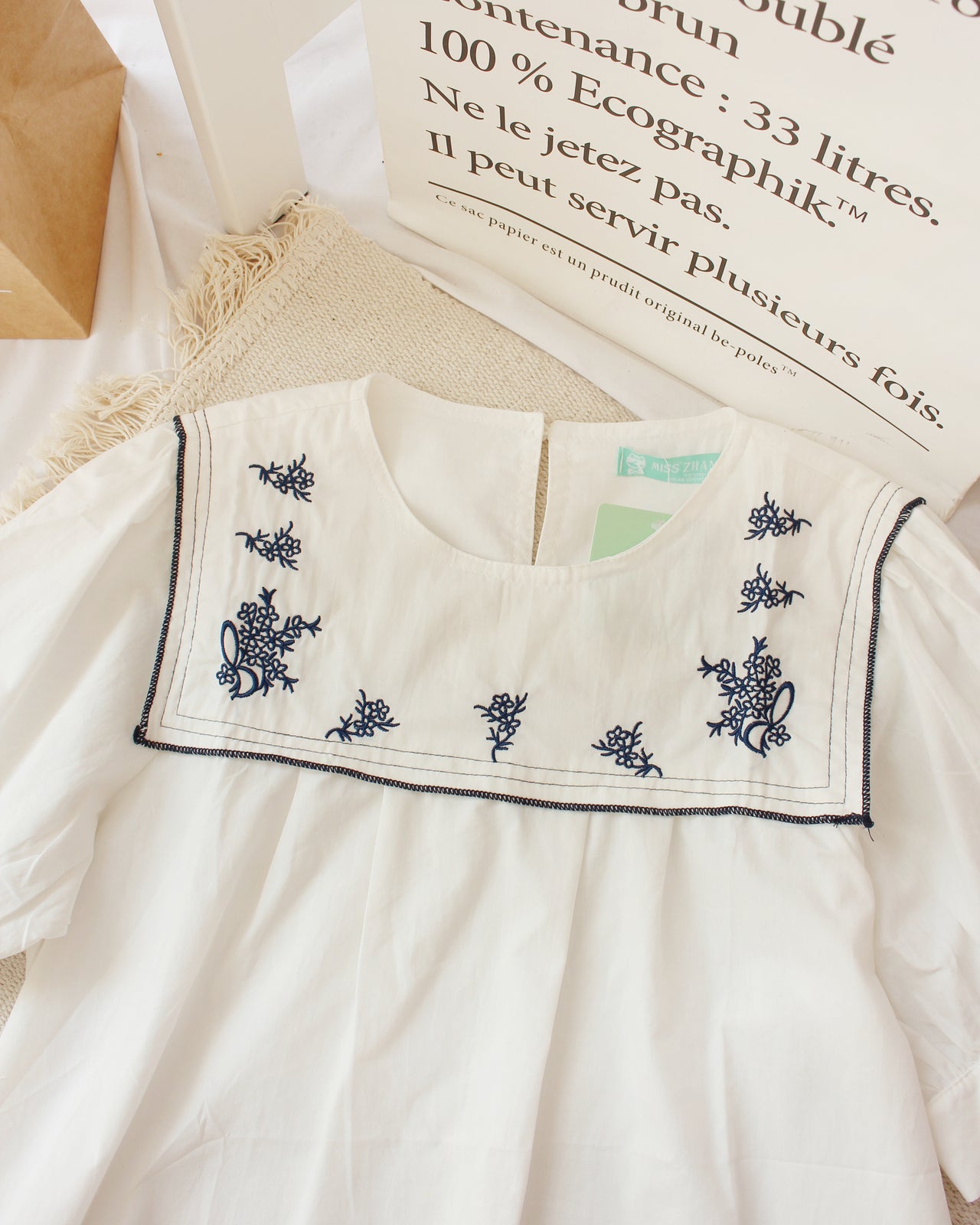 SEOUL Embroidery Top - LovelyMadness Clothing Online Fashion Malaysia