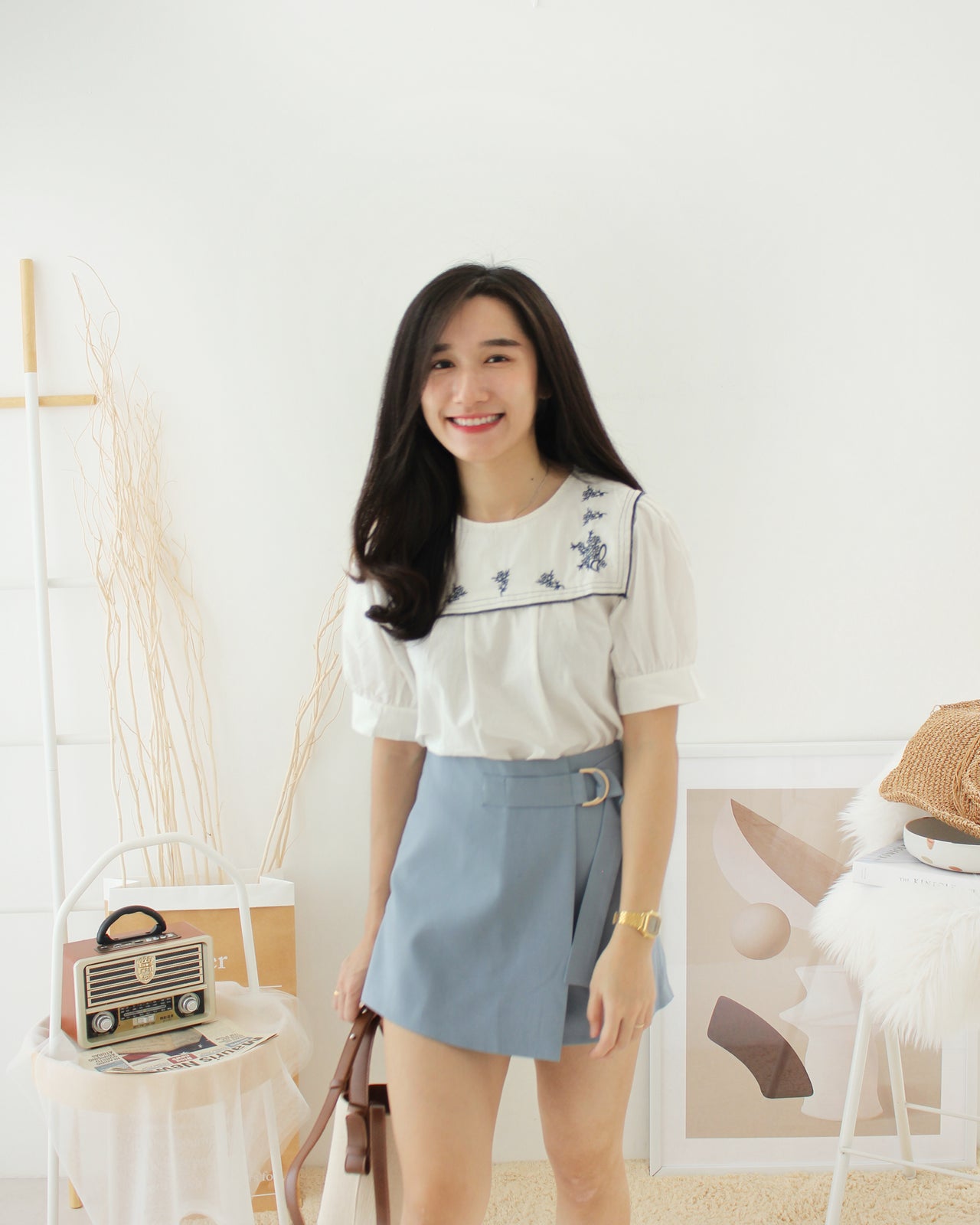 SEOUL Embroidery Top - LovelyMadness Clothing Online Fashion Malaysia