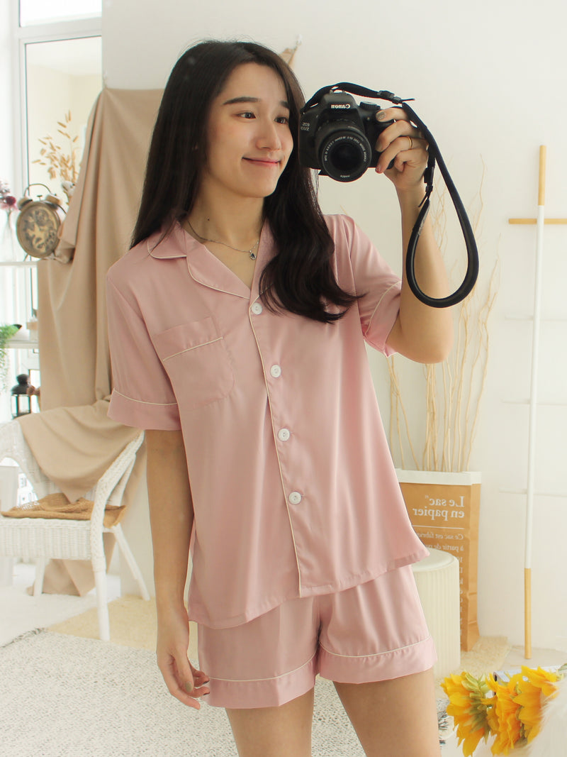 Satin Silk Pyjamas - LovelyMadness Clothing Malaysia