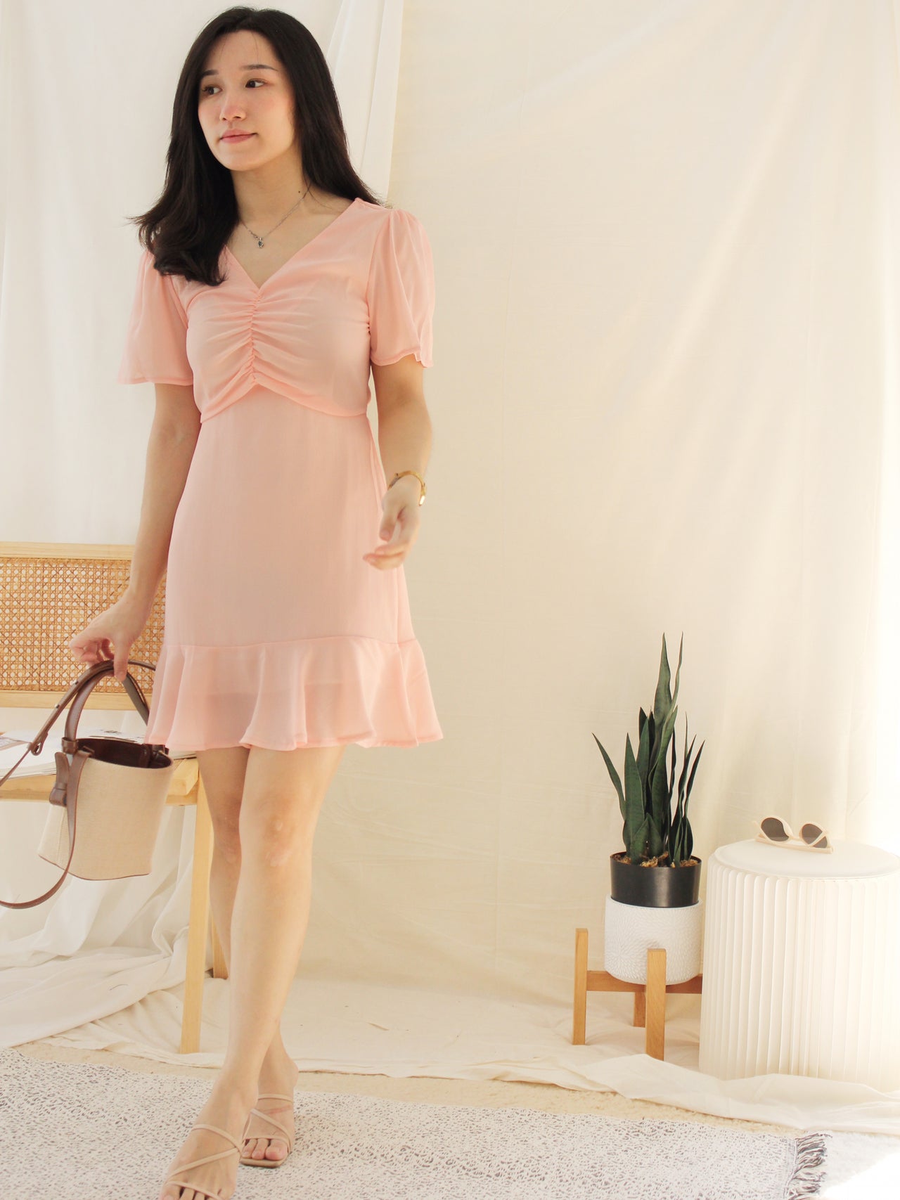 DIONI FLARE ALINED DRESS