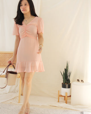 DIONI FLARE ALINED DRESS