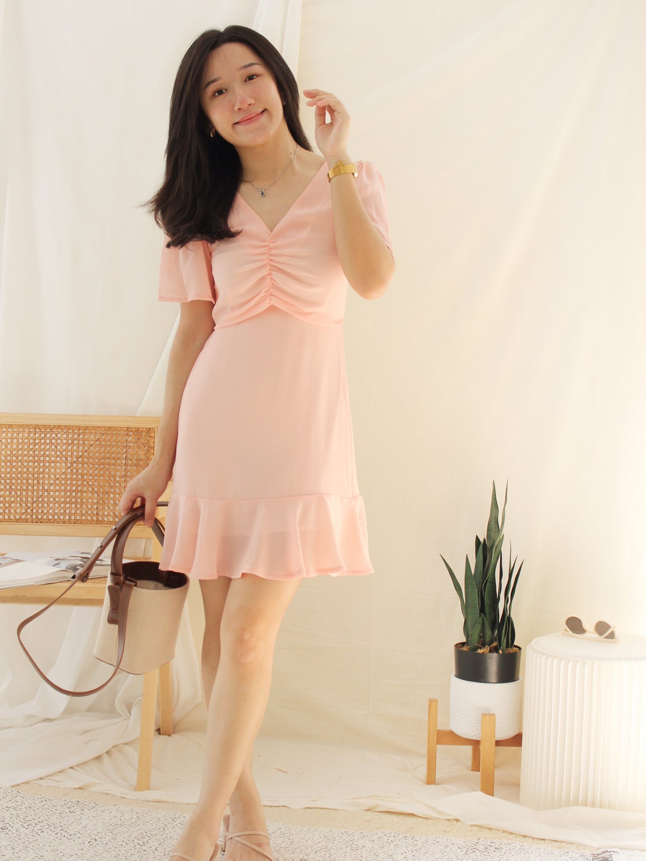 DIONI FLARE ALINED DRESS