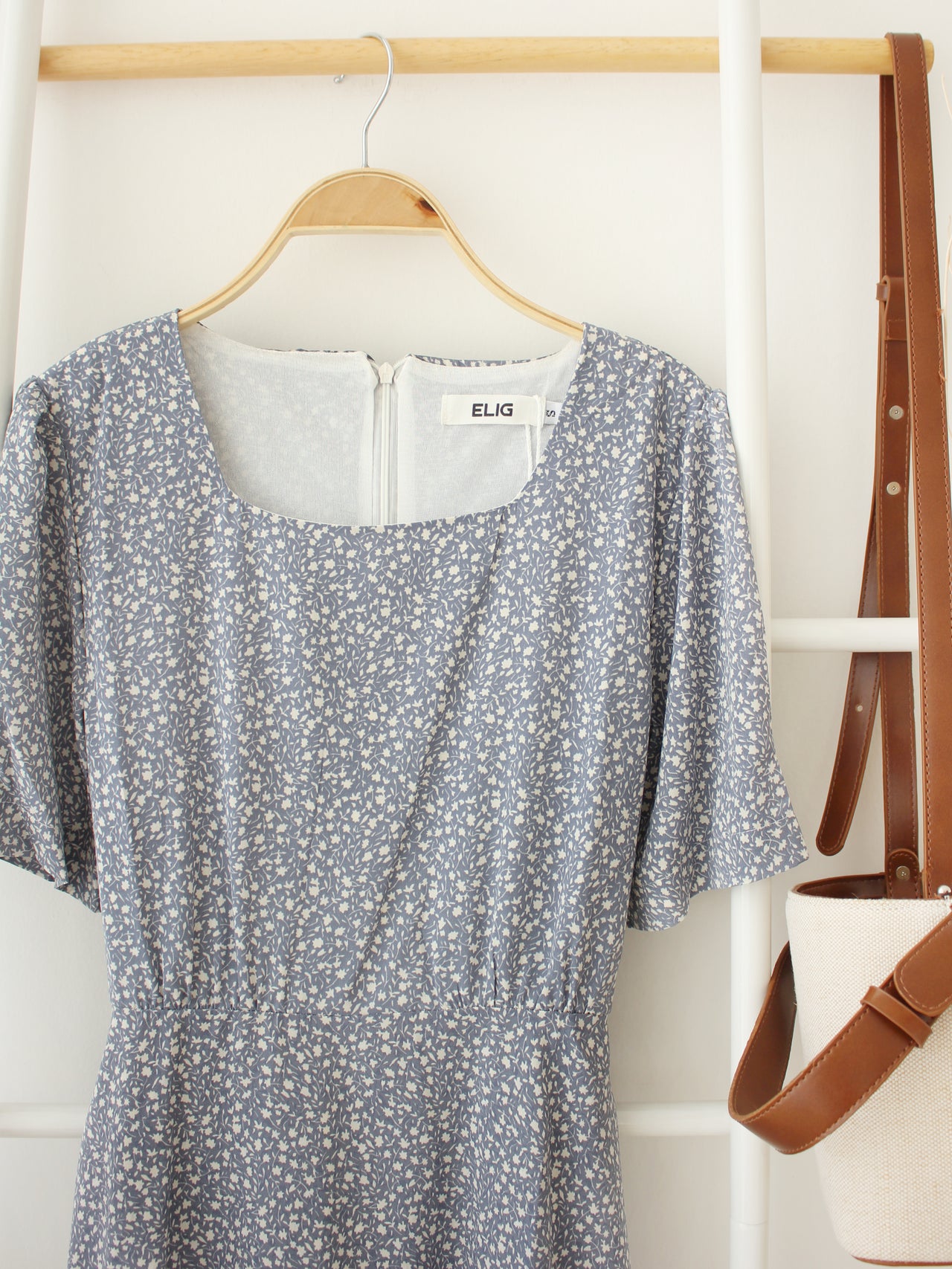 Korean Lilac Floral Dress - LovelyMadness Clothing Online Fashion Malaysia