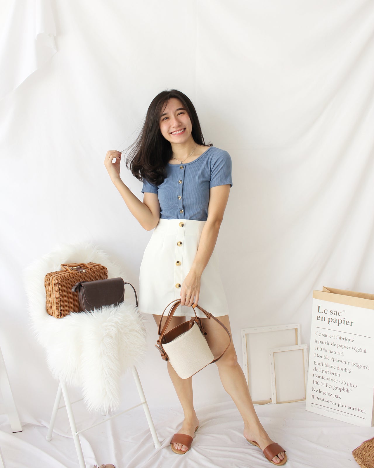 Rib Square Neck - LovelyMadness Clothing Online Fashion Malaysia