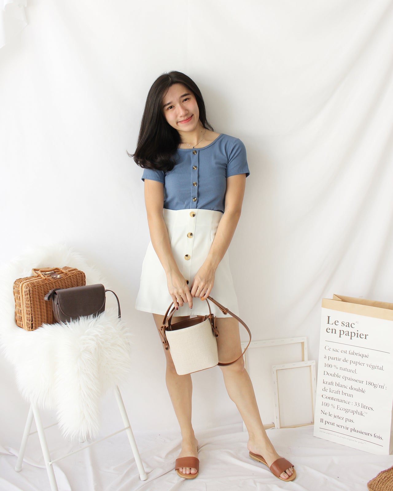 Rib Square Neck - LovelyMadness Clothing Online Fashion Malaysia