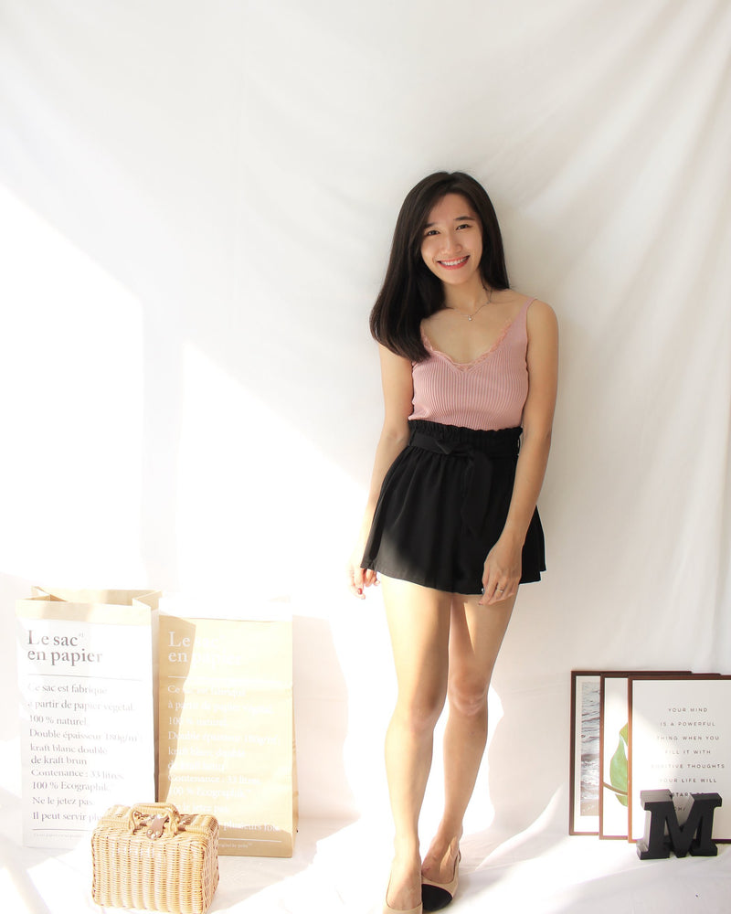 Knitted Lacey Tank - LovelyMadness Clothing Malaysia