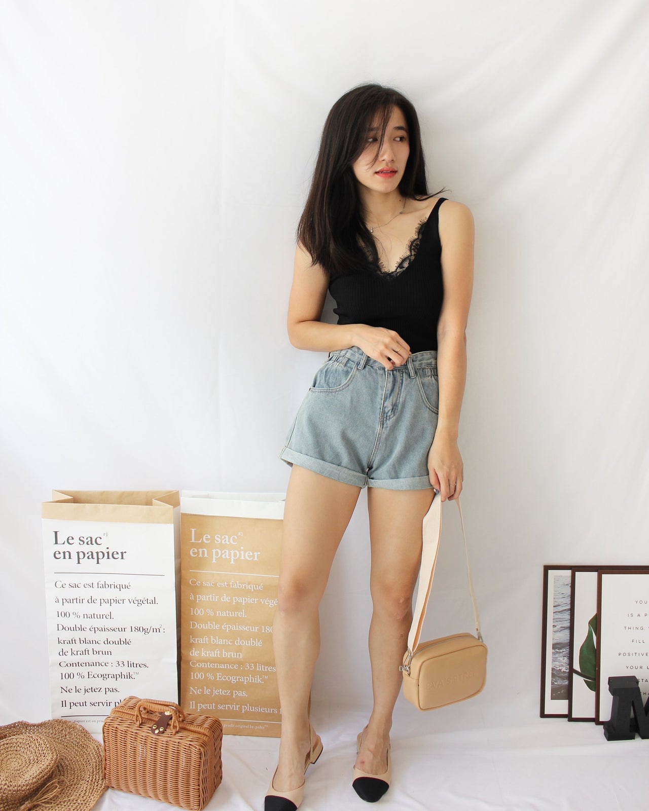 Knitted Lacey Tank - LovelyMadness Clothing Malaysia