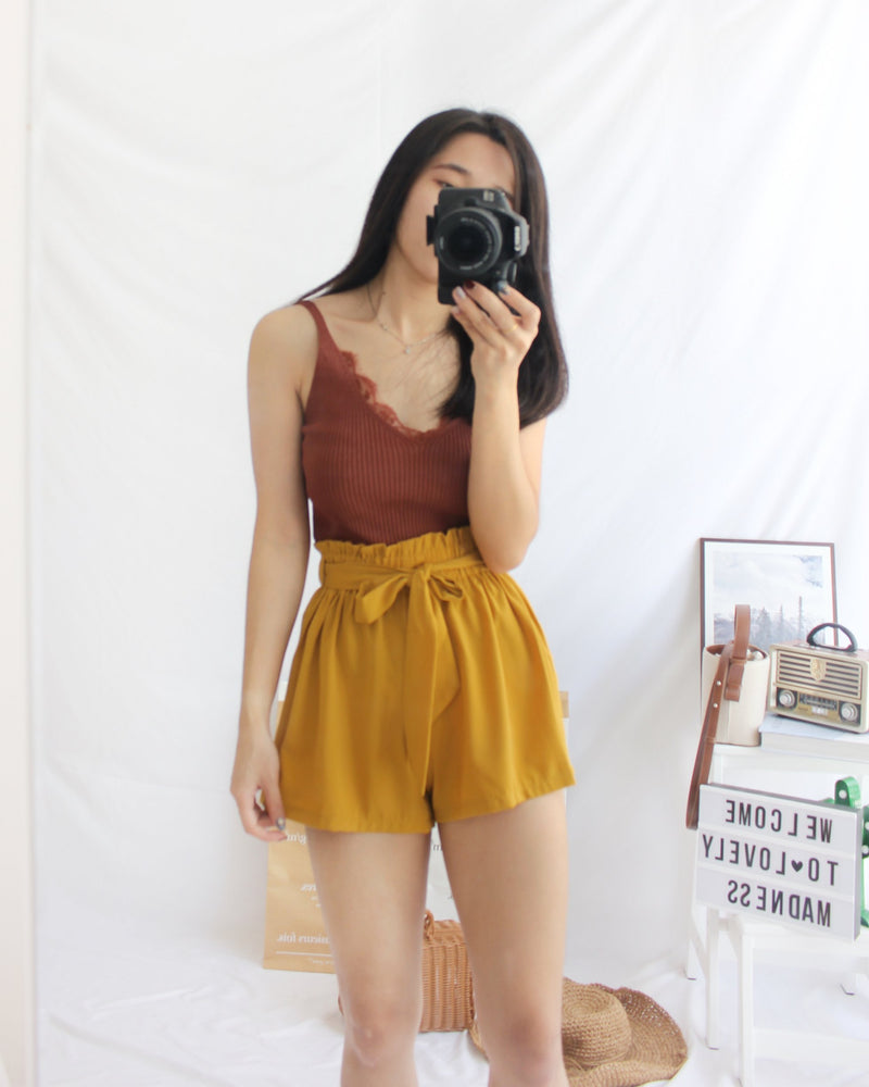 Knitted Lacey Tank - LovelyMadness Clothing Malaysia