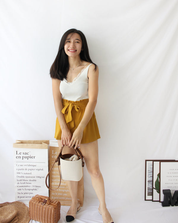 Knitted Lacey Tank - LovelyMadness Clothing Malaysia