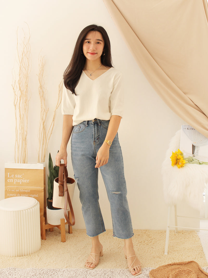 EUNICE Comfy Knit Top II - LovelyMadness Clothing Malaysia