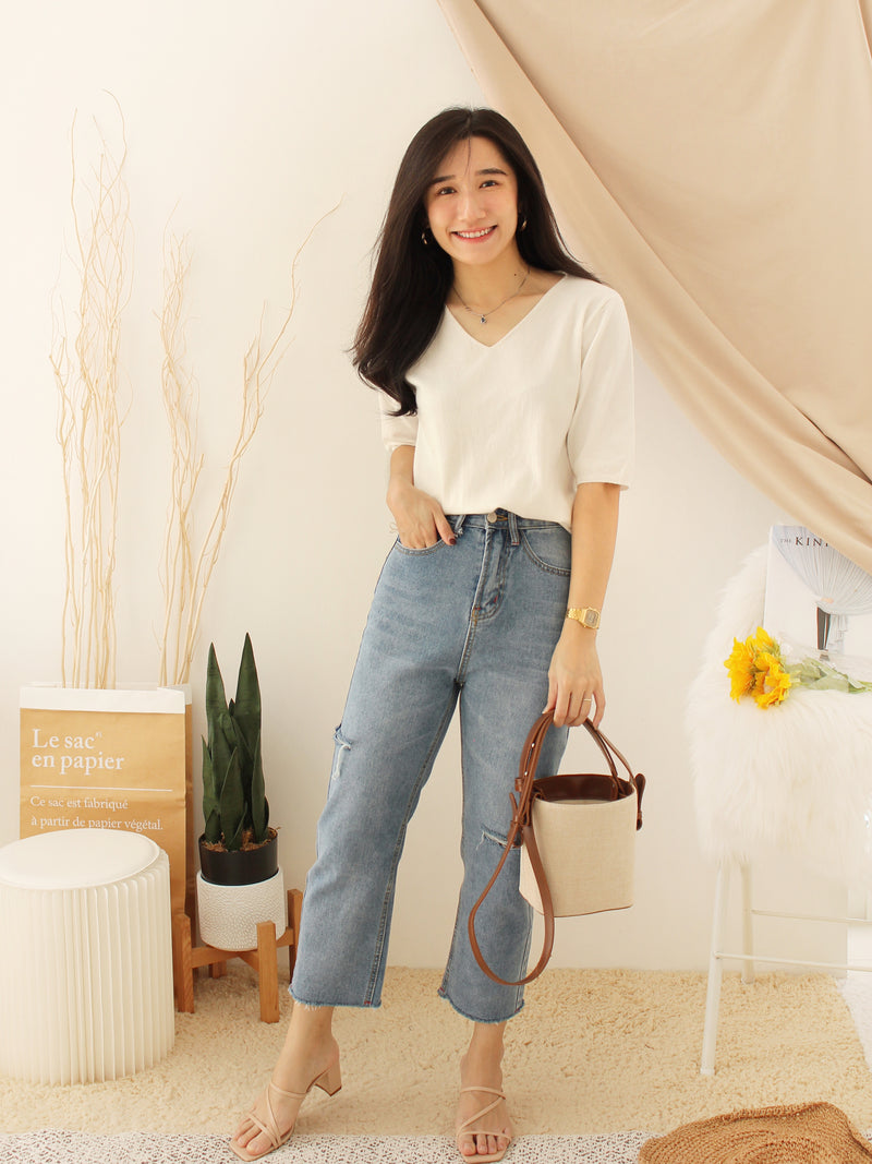 EUNICE Comfy Knit Top II - LovelyMadness Clothing Malaysia