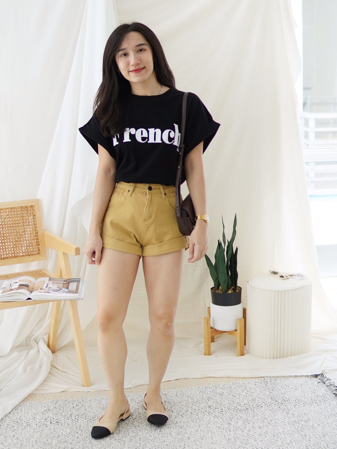 Denim Rolled Hem - LovelyMadness Clothing Malaysia