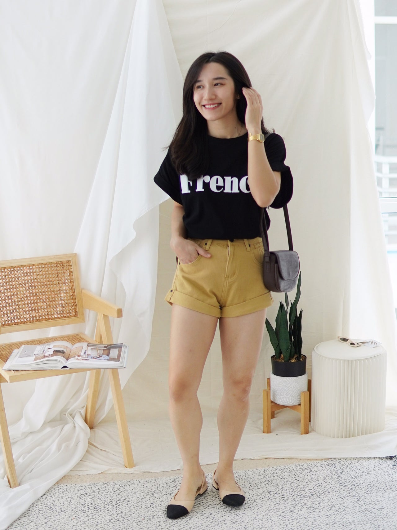 Denim Rolled Hem - LovelyMadness Clothing Malaysia
