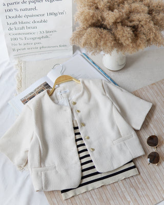 BUTTON OUTER CREAM TOP