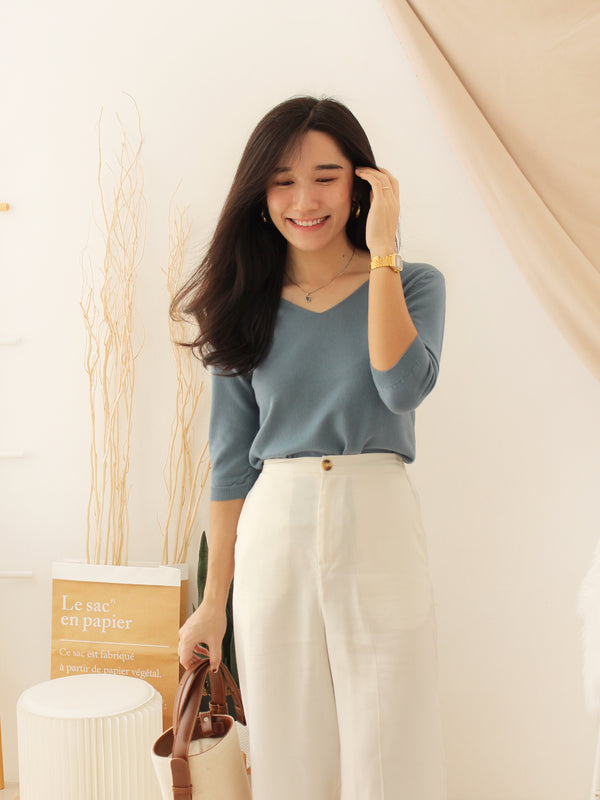 EUNICE Comfy Knit Top II - LovelyMadness Clothing Malaysia