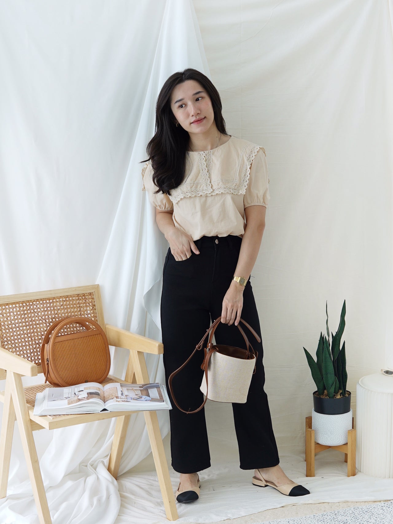 JOELLE BLACK CULOTTES