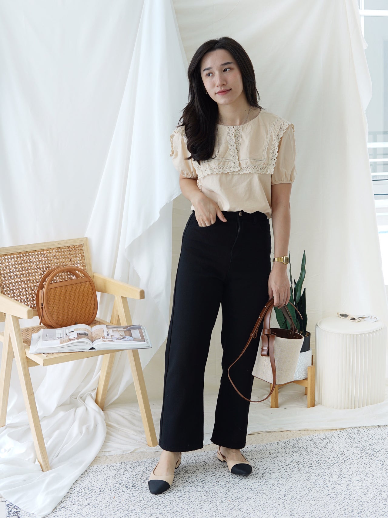 JOELLE BLACK CULOTTES
