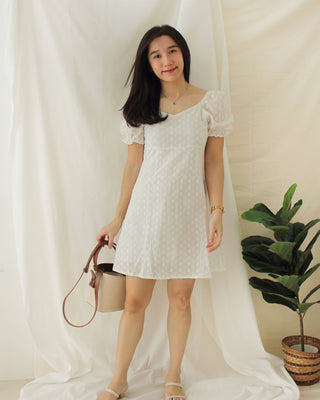 Korean lace puffy dress