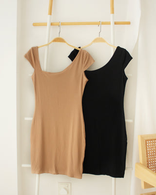 OBLIQUE BODYCON DRESS