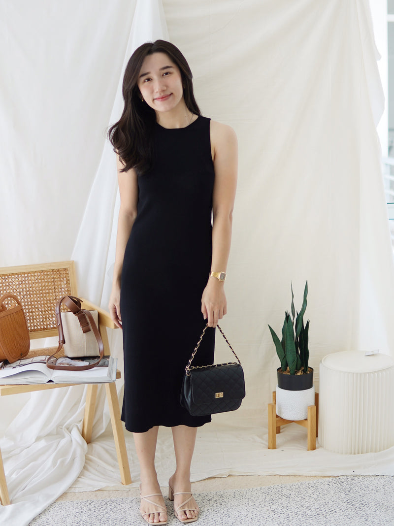 GRACE COLUMN KNIT DRESS - LovelyMadness Clothing Malaysia