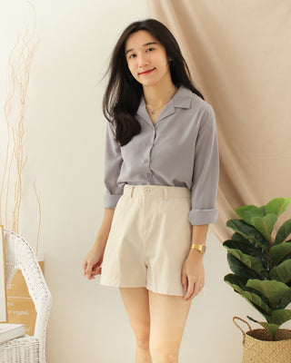 ELINIE Collar Blouse (Anti- Wrinkle Fabric)