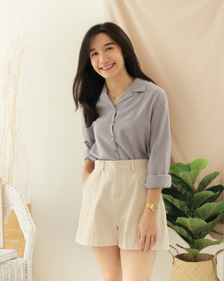 ELINIE Collar Blouse (Anti- Wrinkle Fabric)