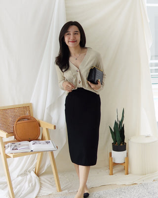 ZARIE KNIT MIDI SKIRT