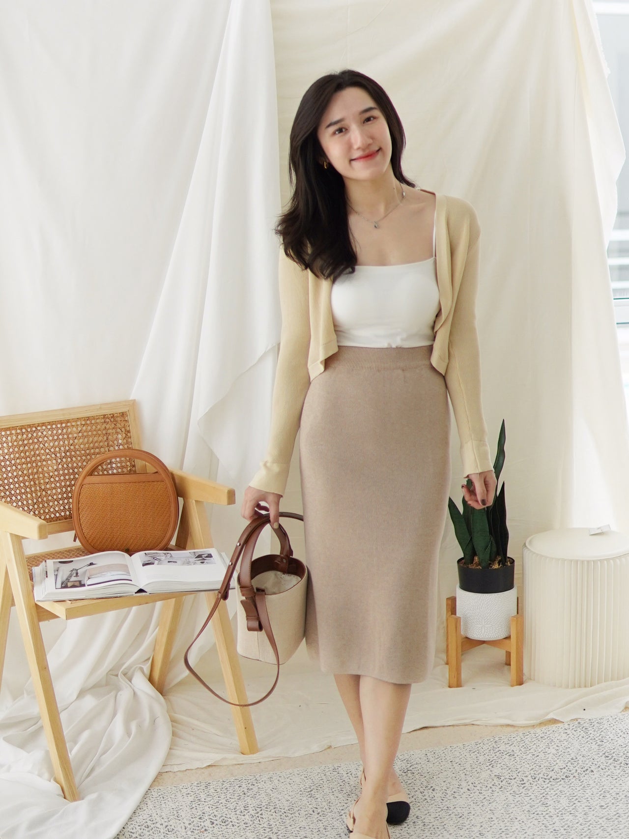 ZARIE KNIT MIDI SKIRT