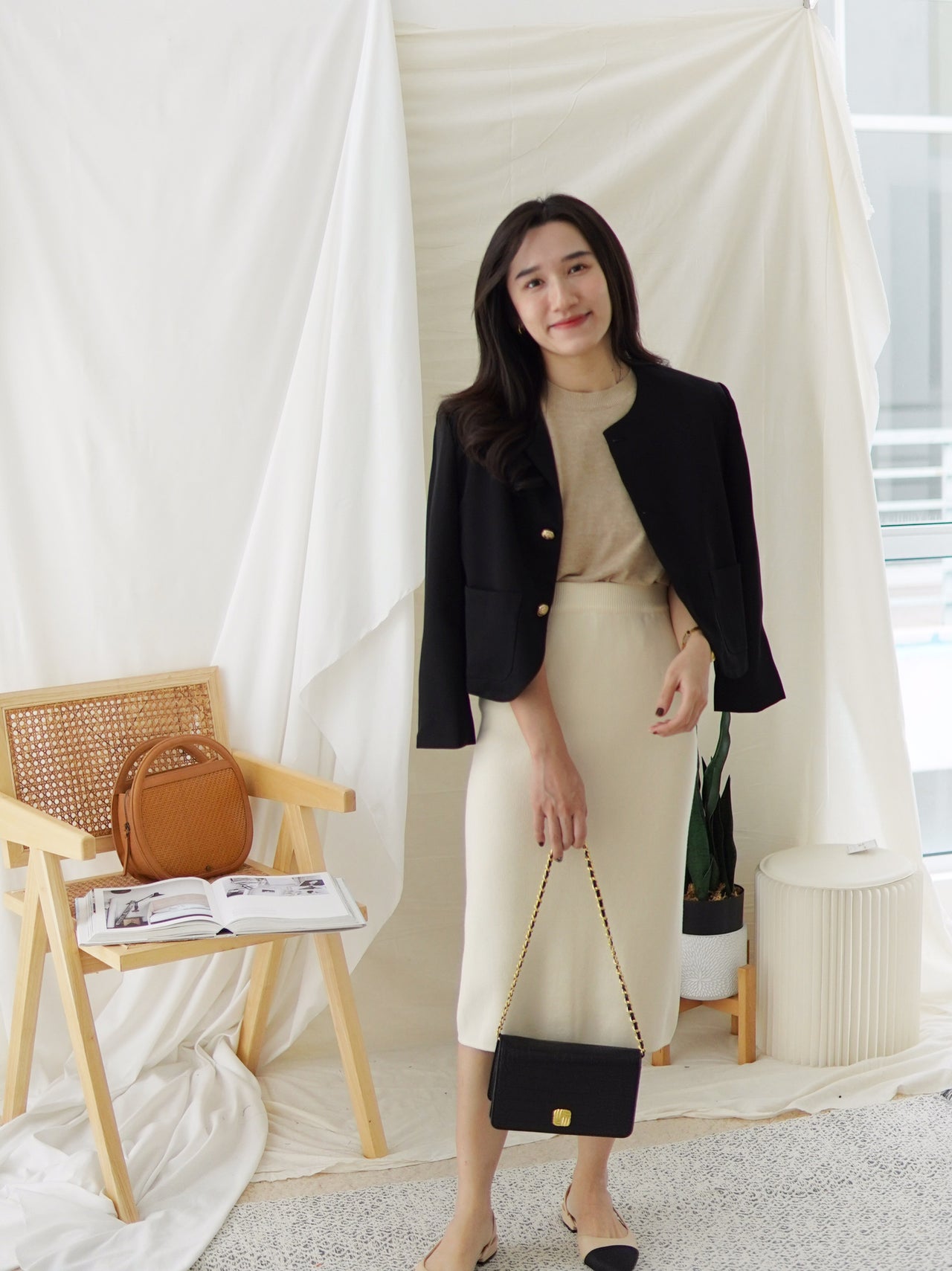 ZARIE KNIT MIDI SKIRT