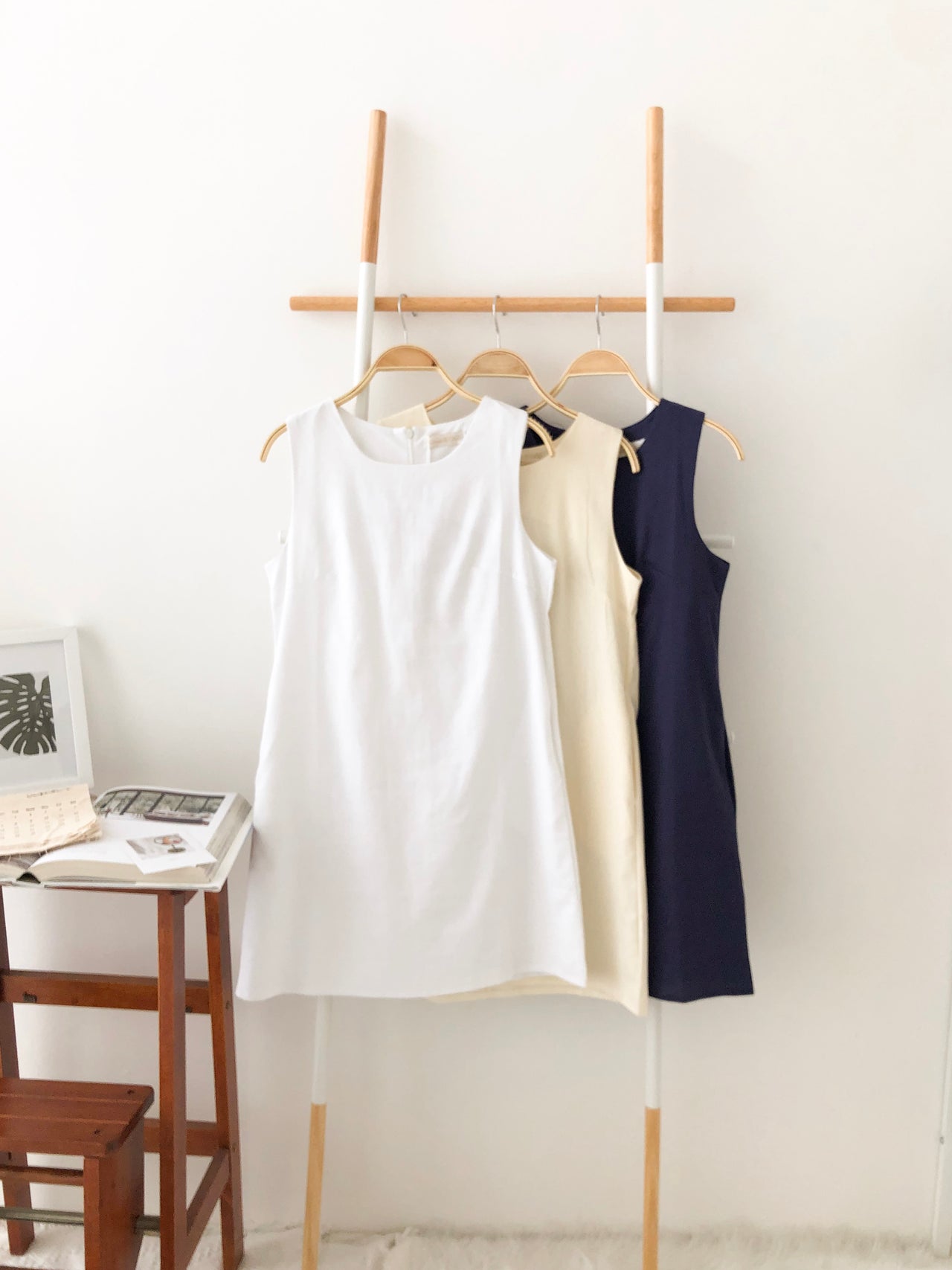 Korea Ramie Alined Dress - LovelyMadness Clothing Online Fashion Malaysia