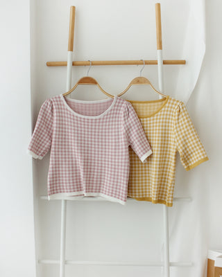 Houndstooth Square Top