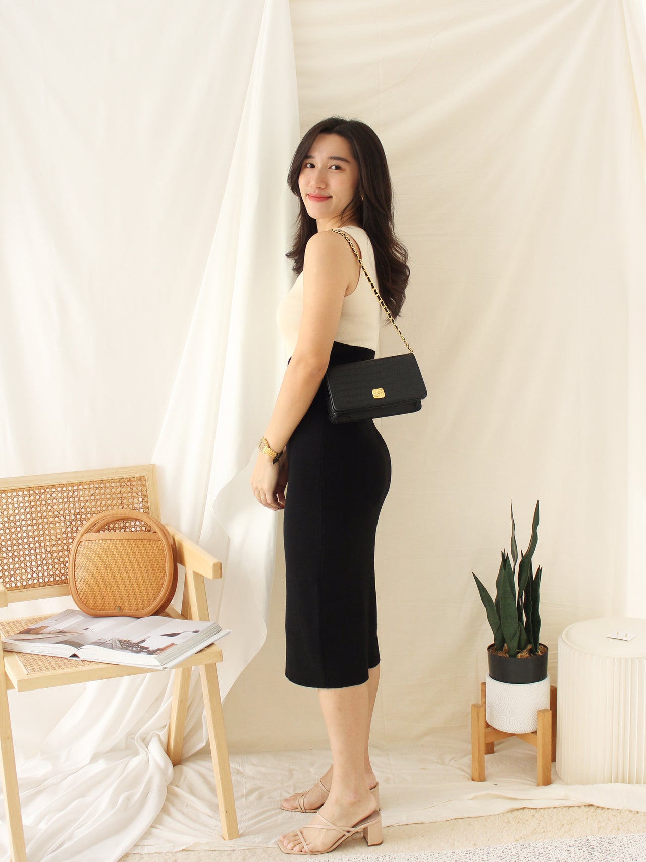 ROSALIA CONTRAST BODYCON DRESS
