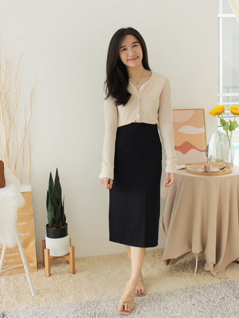 MALY MIDI SKIRT - LovelyMadness Clothing Malaysia