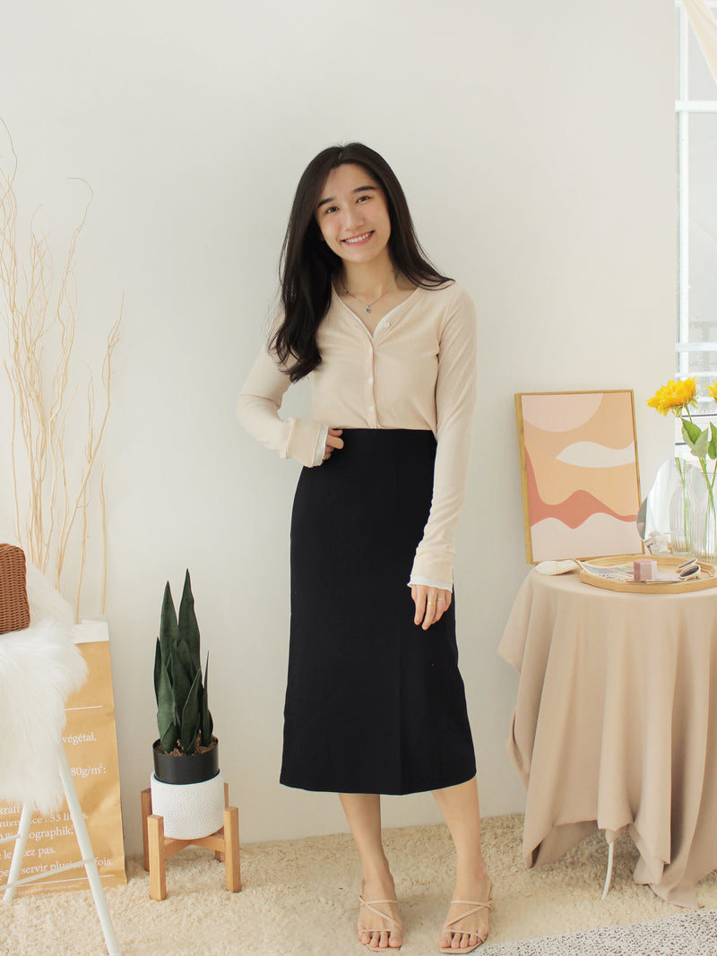 MALY MIDI SKIRT - LovelyMadness Clothing Malaysia